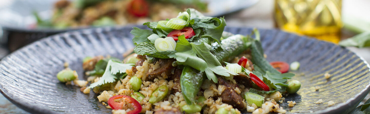 Thailand Rice Rituals Cauliflower Rice and Tempeh Dinner Recipe | Rituals Thailand